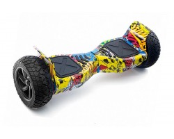 Гироскутер 9" Желтый графити OFFROAD Гироскутер 9" Желтый графити OFFROAD